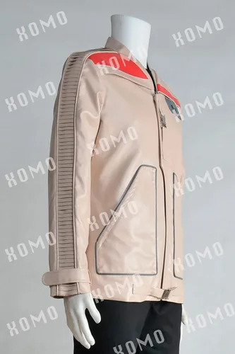 Vista 4 de XOMO Finn Cosplay Disfraz de Stormtrooper Uniforme, traje completo