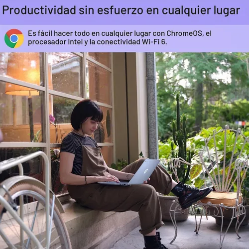 Vista 4 de HP Chromebook 14 x360 Plus, portátil 2 en 1 de 14", Intel N150, 4 GB, UFS