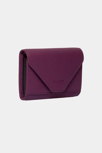 Vista 87 de grande Estuches para tarjetas 3639, Naranja, Tarjetero de cuero con cierre magnético, cartera pequeña de acordeón para mujer