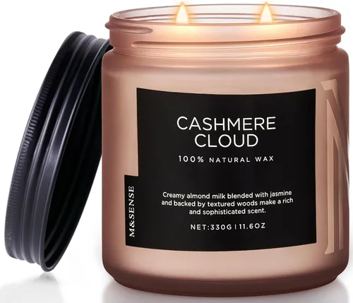 Vista 12 de M&SENSE Ode to Winter - Vela perfumada para el hogar, cera de soja natural, mecha de algodón, aroma de invierno, 7.05 onzas hasta 50 horas de tiempo