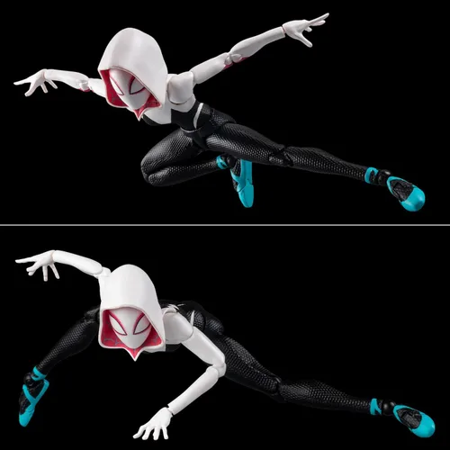 Vista 2 de Spider-Man: Spider-Bath SV Action Spider Gwen y Spider Ham, sin escala, ABS y PVC, figura de acción completa prepintada
