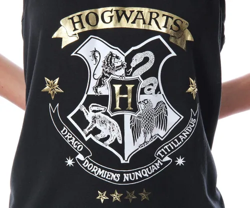 Vista 4 de Harry Potter Hogwarts House Crest - Conjunto de pijama para mujer con espalda cruzada y pantalones cortos
