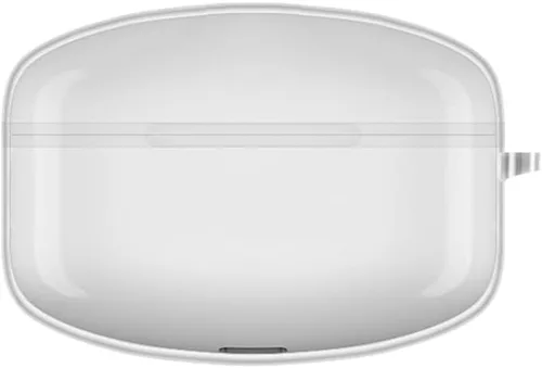 Vista 2 de DAYJOY - Juego de 2 fundas protectoras transparentes de TPU suave compatibles con auriculares Edifier Lollipods Pro, funda protectora con llavero