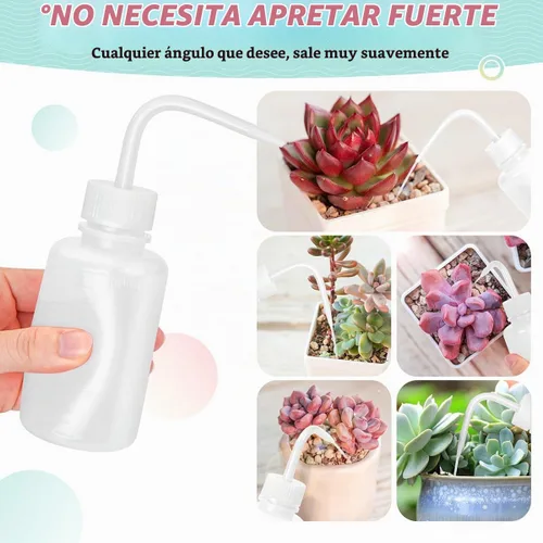 Vista 5 de Valchoose - Botella de lavado de LDPE blanca de 5.1 fl oz, boquilla doblada, diseño portátil, 2 juegos Blanco