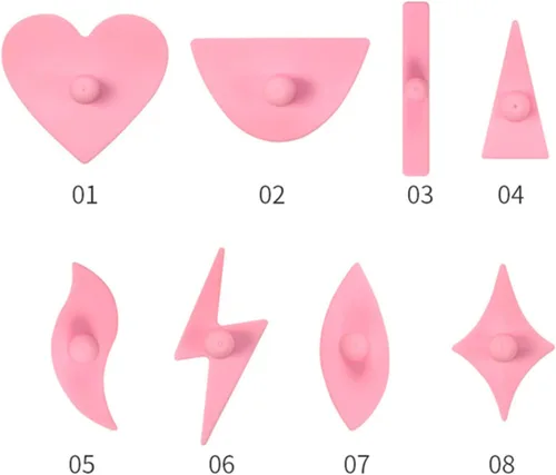 Vista 6 de 9 plantillas de recortadora de pelo púbico, modelo de afeitado de bikini, herramienta de forma de estilo de área privada, plantilla de recorte
