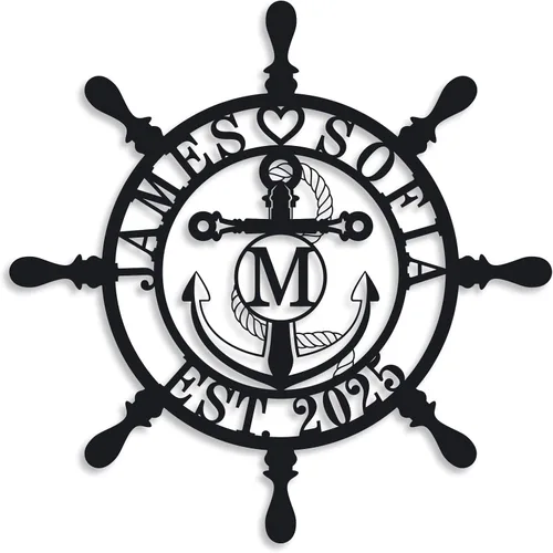 Vista 11 de Regalos de Boda para Parejas 2025, Letreros de Nombre Personalizados de Metal, Letreros de Nombre Personalizados, Letrero de Apellido Familiar