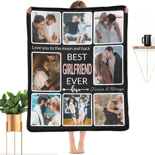 Vista 36 de Regalos para Tías Manta Personalizada con Foto, Haz una Manta Personalizada para Tías con Imagen Recuerdos Personalizados Souvenir Manta de Las