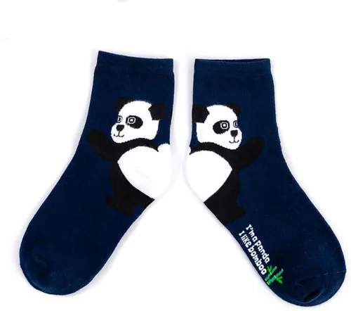 Vista 3 de Yisowank 5 pares de calcetines de panda para mujer, calcetines de algodón, calcetines de gato, perro, conejo, oso