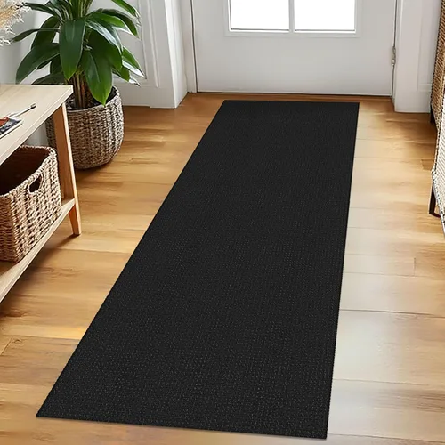 Vista 79 de EARTHALL Alfombra tejida de 2 x 3 pies, lavable para entrada, alfombra trenzada antideslizante, alfombra para puerta interior y exterior, alfombra