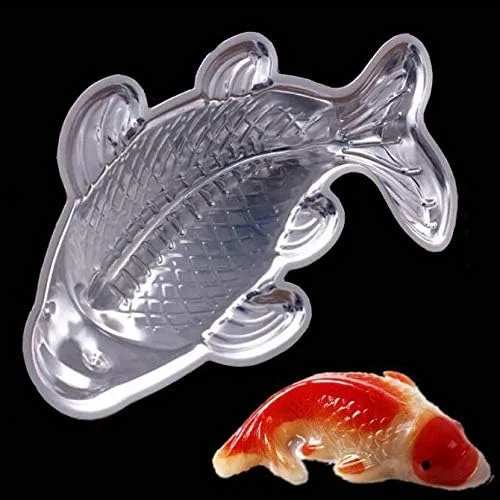 Vista 8 de Molde Koi en forma de pez - Molde para pastel de aleación de aluminio 3D (10 pulgadas)