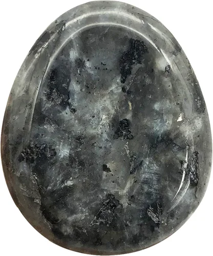 Vista 21 de Fekuar Piedra Natural de Cristal Unakita para el Pulgar, Piedra de Bolsillo Tallada a Mano para Alivio del Estrés y Meditación, en Forma Ovalada