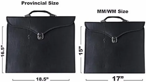 Vista 3 de Masonic Royal Arch MM/WM y Provincial Full Dress Delantal Casos (MM/WM Caso)