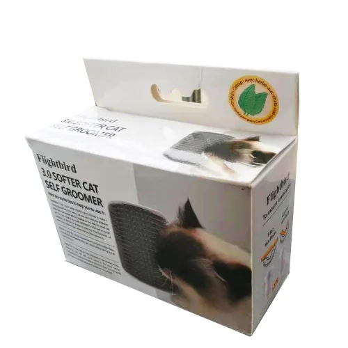 Vista 9 de 3.0 Aseador Automático para Gatos Más Suave con Hierba Gatera, Aseador de Esquina para Perros y Gatos, Peine Rascador de Esquina de Pared, Cepillo