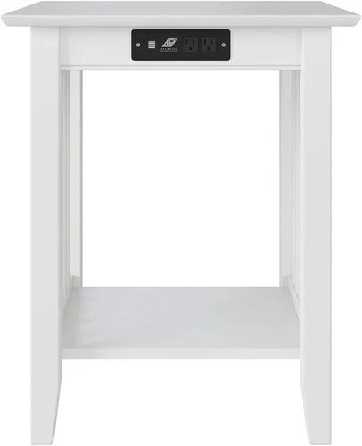 Vista 3 de AFI, Mission - Soporte para impresora con estación de carga, color blanco