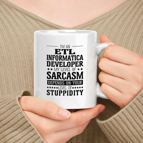 Vista 228 de Taza de cerámica blanca de regalo para administrador de 11 oz, 15 onzas, mi nivel de sarcasmo depende de tu nivel