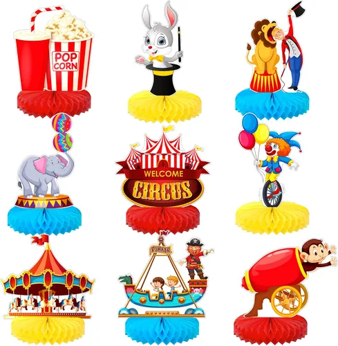 Vista 18 de KatchOn, Centros de mesa de carnaval para mesas, paquete de 9, decoraciones de carnaval Carnival Theme Party Decorations Carnival Centerpieces