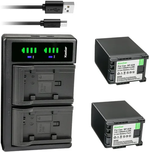 Vista 5 de Kastar BP-828 BP828 LTD2 Cargador de batería USB Reemplazo para Canon XF400 XF405 XA10 XA11 XA15 XA20 XA25 XA30 XA35 XA40 XA45 XA50 XA55 VIXIA HFGGG