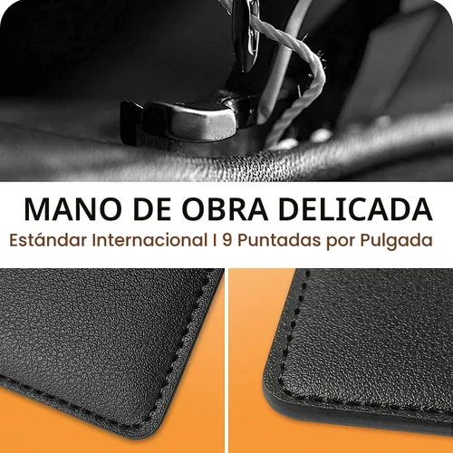 Vista 5 de Soporte para tarjetas de teléfono, billetera de cuero para teléfono Negro
