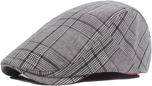 Vista 5 de paquete de 2 Algodón para hombre gorra plana Ivy Gatsby gorra sombrero