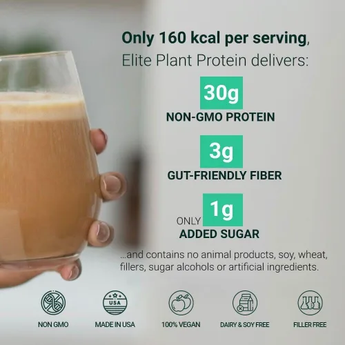 Vista 5 de FYTA Proteína vegana en polvo – Proteína en polvo a base de plantas con mejor sabor y textura que la proteína de suero – 1.06 oz sin OMG y sin