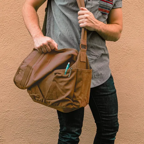 Vista 7 de Sweetbriar bolsa cruzada clásica de lona vintage para todo uso