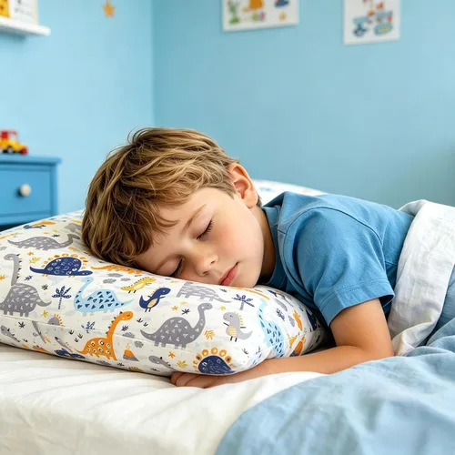 Vista 3 de Paquete de 2 fundas de almohada para niños pequeños, 100% algodón de 14 x 19 pulgadas, se adapta a almohadas de ropa de cama de niños pequeños de 14
