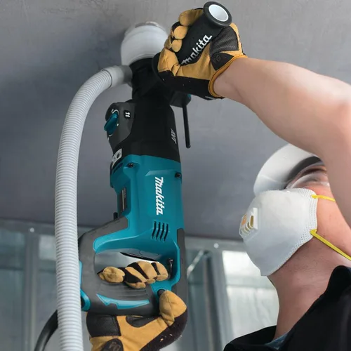 Vista 7 de Makita HR2641X1 SDS-PLUS Martillo giratorio AVT de 3 modos de velocidad variable con caja y amoladora angular de 4-1/2", 1