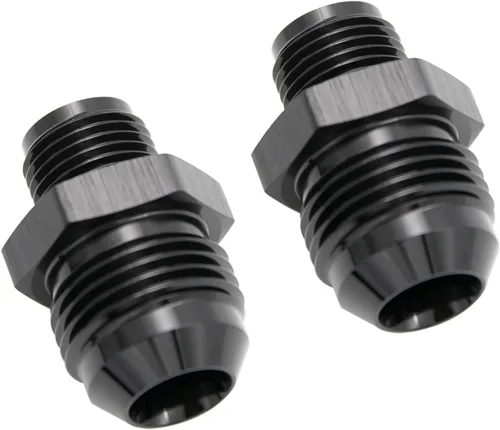 Vista 21 de Adaptador de ajuste de tubo de aluminio -4AN AN4 macho acampanado a rosca macho de 5/8 x 18 con asiento invertido, conector acampanado invertido