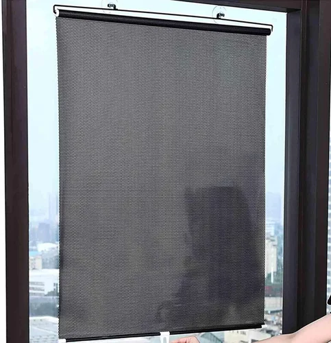 Vista 11 de Persianas enrollables opacas con protección solar, sin taladrar, cortinas enrollables para ventanas, pantallas de privacidad, persianas retráctiles