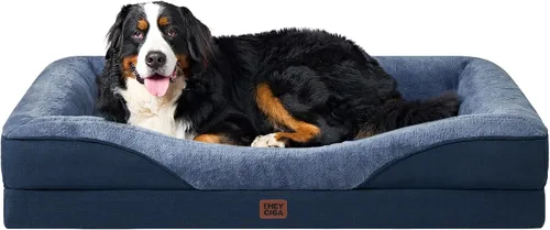 Vista 41 de EHEYCIGA Cama ortopédica para perros medianos, sofá cama de espuma viscoelástica con lados, forro impermeable y funda extraíble lavable, sofá