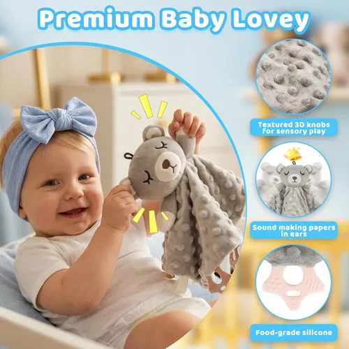 Vista 5 de Regalo para bebé recién nacido, 9 piezas de regalos de bebé para niños recién nacidos, cesta de regalo para bebé, regalos de revelación de género