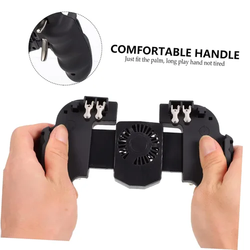 Vista 6 de Parliky Controller Trigger Adjustable Hand Grip Controller for Phone Mobile Game Controller Metal Mobile Trigger Phone Game Assist Portable Game