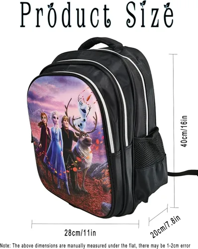 Vista 2 de Euioanez 16Inch Cartoon Backpack - Stylish Cute Casual Daypack with Multiple Compartments Bookbag Style02
