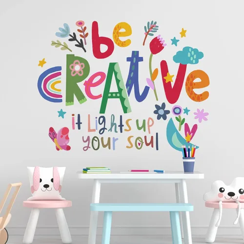 Vista 9 de Yovkky Calcomanías inspiradoras de pared de dinosaurio degradado pastel, con cita motivacional de dinosaurio, decoración neutra para guardería