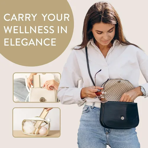 Vista 7 de Mimi Medcessories - Juego de pastilleros bonito - Organizador diario de pastillas elegante y compacto, estuche para pastillas y medicamentos