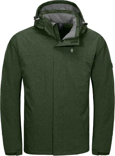 Vista 8 de Little Donkey Andy Chaqueta impermeable de esquí y snowboard para hombre, abrigo cálido resistente al viento con capucha desmontable
