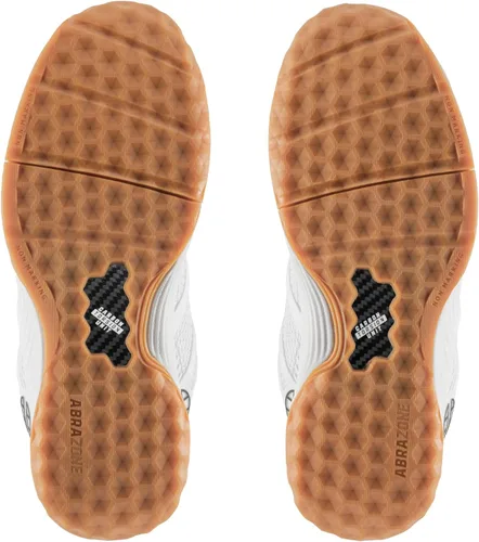 Vista 8 de UNSQUASHABLE Tour-TEC Zapatos de calabaza blancos, diseñados y probados específicamente para el juego de Squash, el zapato de calabaza especializado
