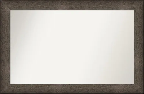 Vista 535 de Amanti Art Espejo de pared personalizado no biselado (25 x 25 pulgadas), marco de bronce acentuado, varios tamaños personalizados, espejo de baño