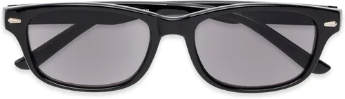 Vista 5 de Readers Gafas de sol de lectura: Las gafas de sol de lectura de Key West, estilo cuadrado de acetato para hombres y mujeres negro (Black with Smoke)