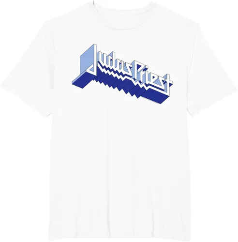 Vista 10 de Judas Priest - Camiseta con logotipo de Defender, Negro