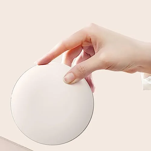 Vista 5 de Espejo de prueba de protector solar, cámara de prueba de protección solar con luz 2X aumento maquillaje de viaje 3.5 pulgadas cámara de bolsillo