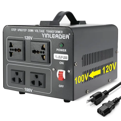 Vista 25 de 500W US al convertidor de voltaje de Japón 120V a 100V transformador reductor