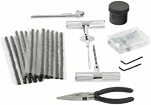 Vista 5 de Overland Vehicle Systems OVS 12030001 - Kit de reparación de neumáticos, 53 piezas, con caja de almacenamiento negra