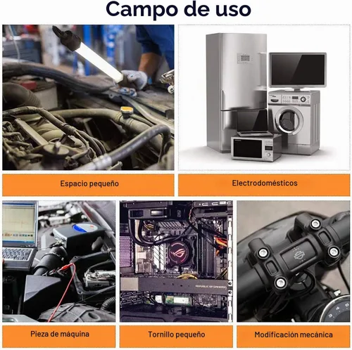 Vista 7 de Extensión de broca flexible, extensión de taladro flexible de 11.6 pulgadas, manual de 90° en ángulo recto, extensión flexible de 1/4 para taladro