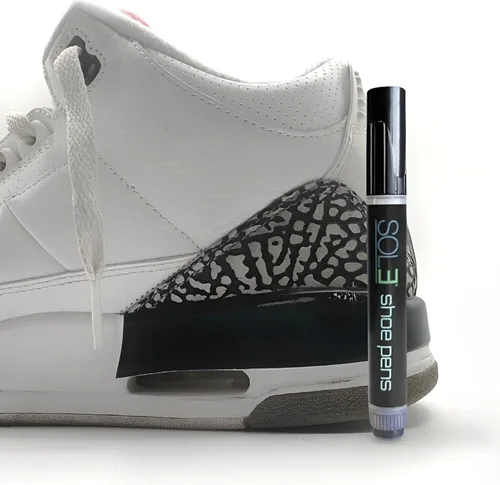 Vista 5 de SOL3 Shoe Pens™ - Pintura para tenis con marcador de entresuela de alta calidad, pulidor y cubierta para rozaduras (blanco)