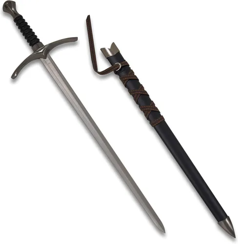Vista 3 de Medieval Warrior Espada corta templaria con vaina