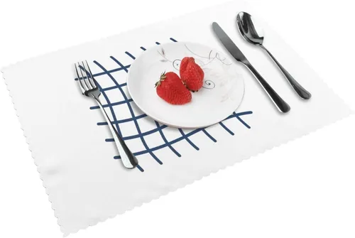 Vista 13 de Rectangular Placemats Set of 4, Heat Resistant Candy Castle Printed Kitchen Dining Table Mats