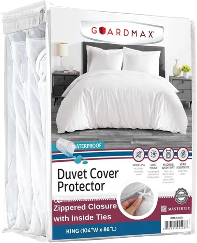 Vista 10 de Guardmax Funda de edredón impermeable - Tejido de jersey con cierre de cremallera Calidad premium, a prueba de chinches y alérgenos, individual