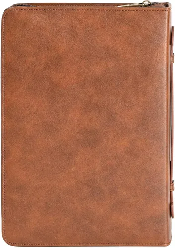 Vista 2 de White Dove Designs Funda de la Biblia-Cruz Clásica-Marrón-XLG