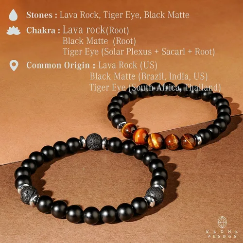 Vista 26 de Pulseras de cristal para mujeres y hombres, regalos de cumpleaños, hechas a mano de 0.236 in con cuentas de piedra para equilibrio de chakras